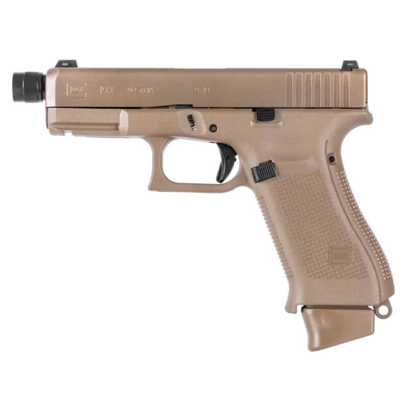 GLOCK 19X THREADED BARREL CAYOTE TAN